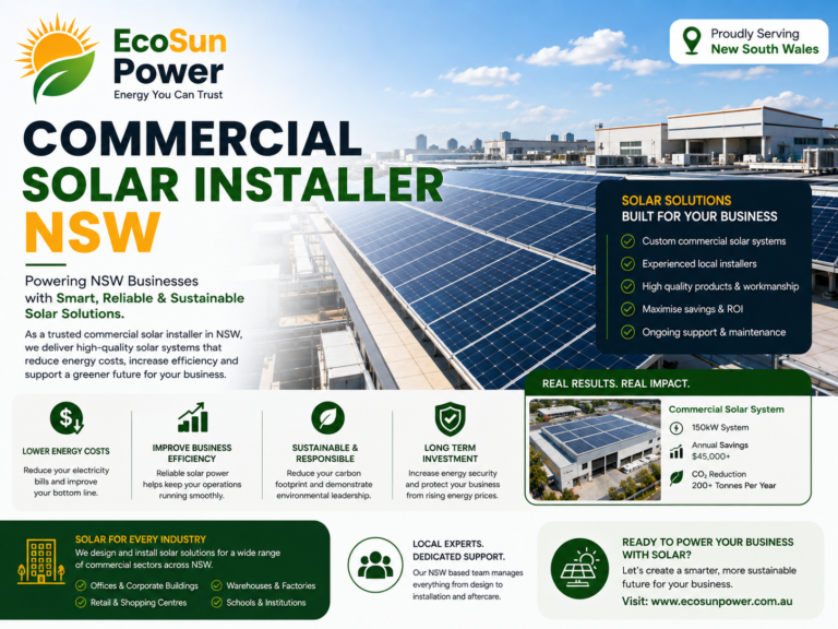 Commercial Solar Installer NSW – How to Choose the Right Installer