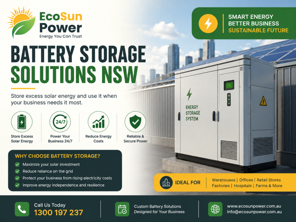 Battery Storage Solutions NSW – A Practical Guide for Homes and Businesses